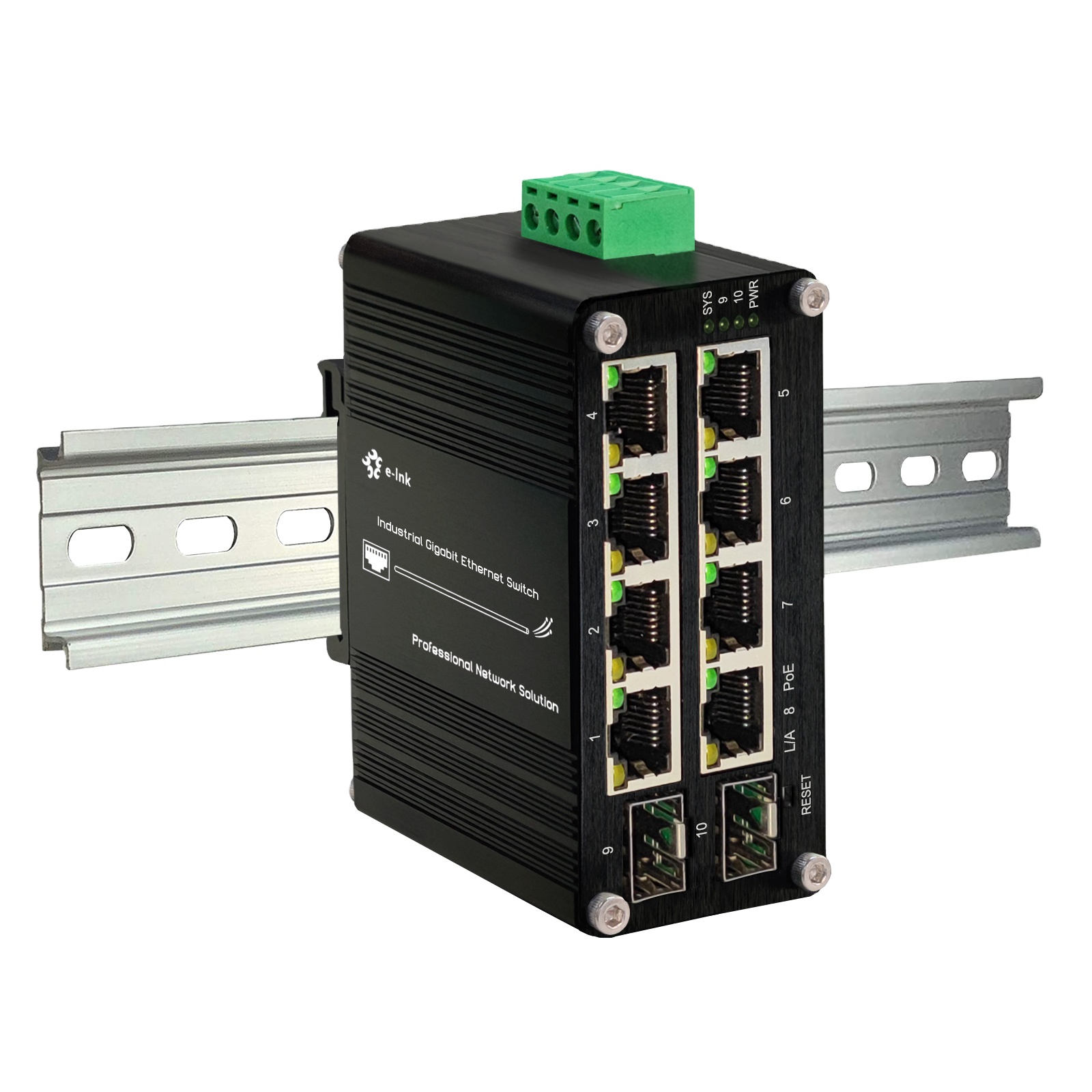Managed Gigabit Poe Switch 8 Port 802.3At - マネージドPoEスイッチ 8ポート 10/100/1000T 802.3at から 2ポート