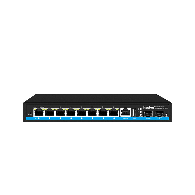 Sfp+ 10G Managed Switch 8 Port - 8 ポート L3 マネージド 2.5Gps PoE