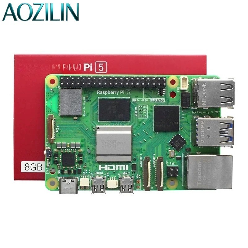 Raspberry Pi 5 8Gb - Raspberry Pi 5 8GB /4B用開発ボードメインボードキット、PythonプログラミングAI学習開発キット