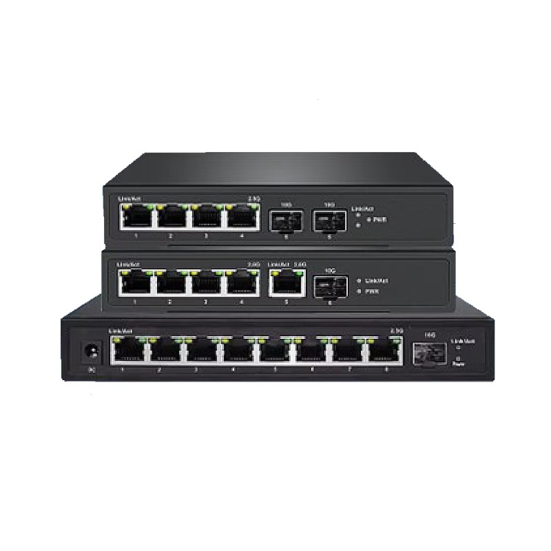 Sfp+ 10G Managed Switch 8 Port - 4/8ポートマルチギガビットWeb管理式2.5G PoEスイッチ、10G SFPアップリンク搭載、WiFi AP、NAS、オフィスネットワーク用インテリジェントイーサネットデバイス
