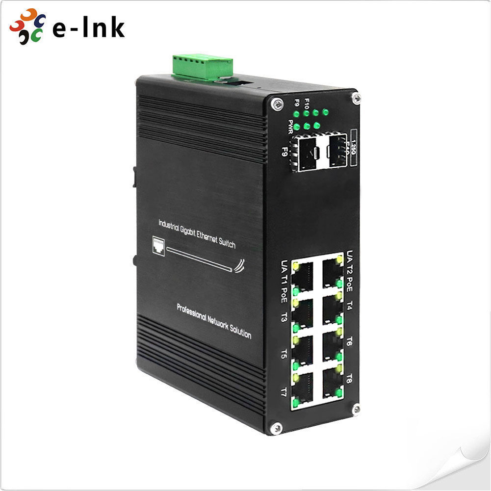 Managed Gigabit Poe Switch 8 Port 802.3At - 産業用管理型 8 ポート ギガビット PoE+ スイッチ、2