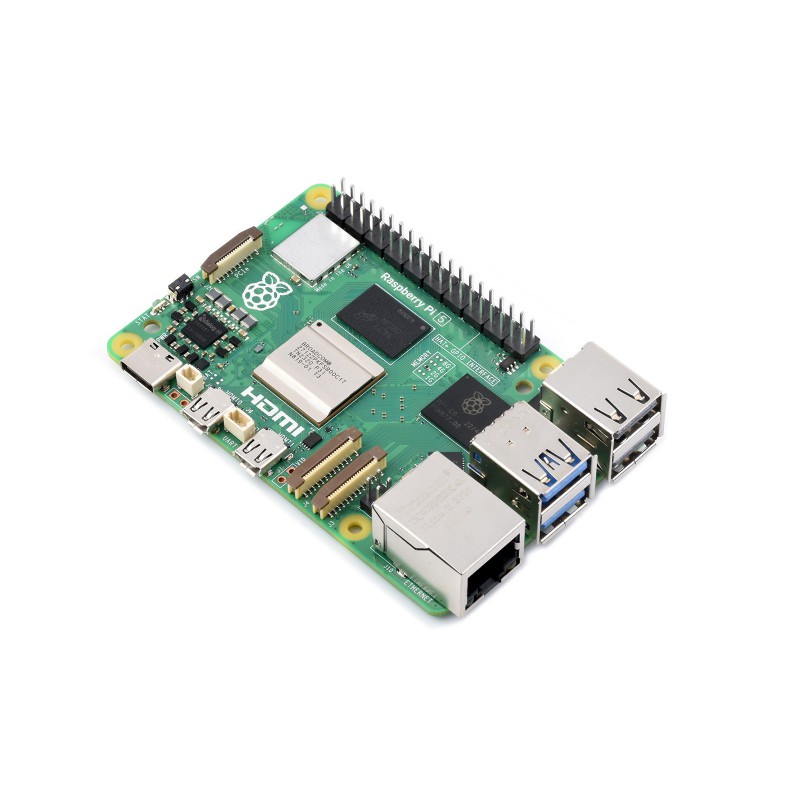 Raspberry Pi 5 8Gb - Waveshare Raspberry Pi 5、BCM2712プロセッサ、2GB/4GB/8GB RAMオプション、2.4GHzクアッドコア64ビットArm Cortex-A76