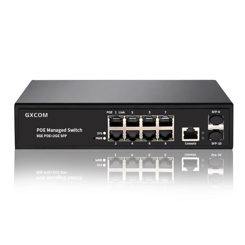 Managed Gigabit Poe Switch 8 Port 802.3At - 8ポート ギガビット L2マネージド レイヤー2 マネージャブル 48V
