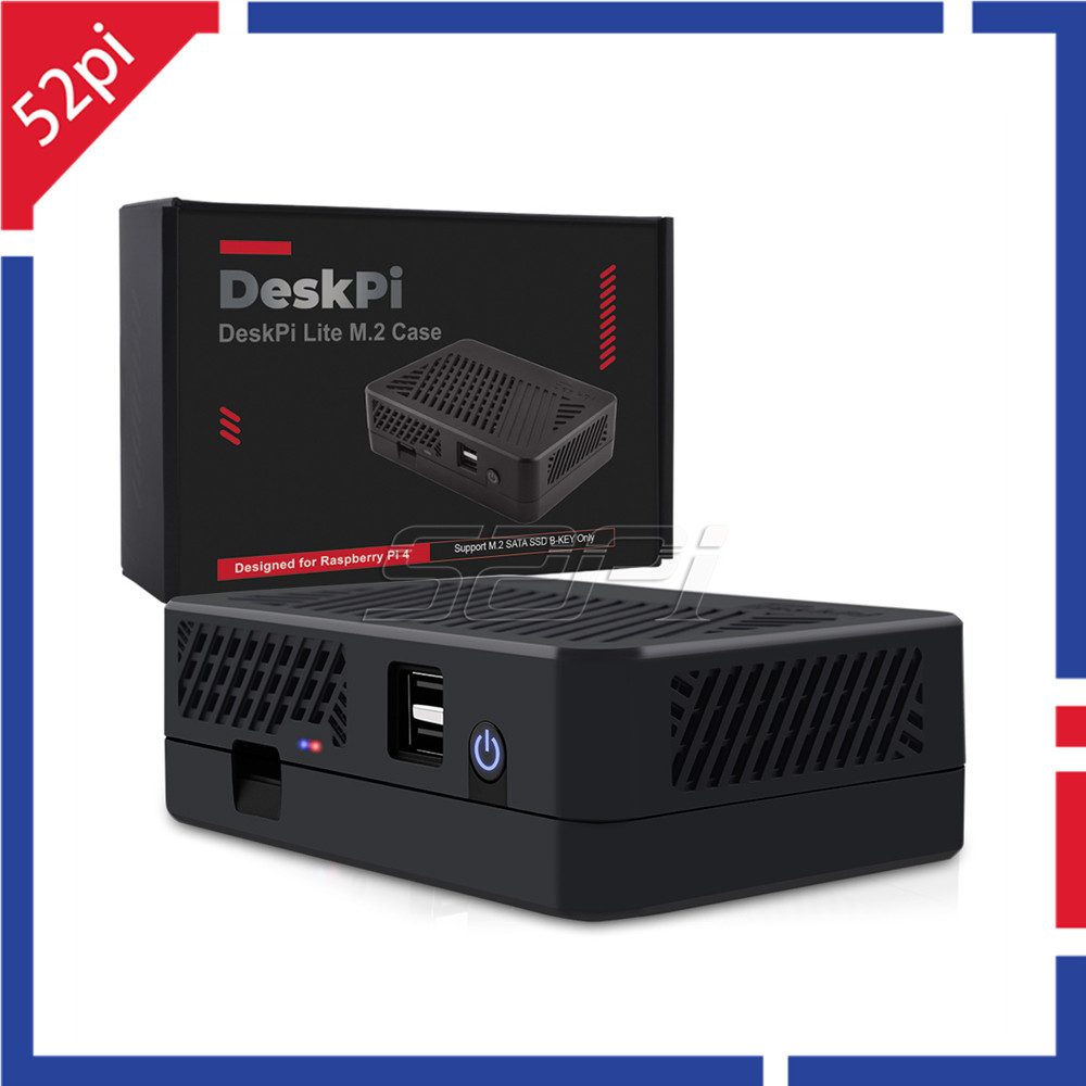 Deskpi Super6C - Deskpi lite nasハウジング,m.2 sata ssd拡張ボード,冷却ヒートシンク,pwmファン,raspberry pi
