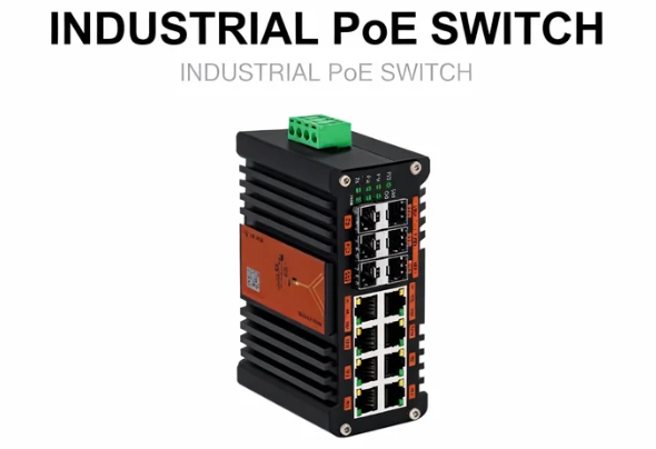 Managed Gigabit Poe Switch 8 Port 802.3At - 産業用L2+マネージドPoEスイッチ 8ポート10G SFP+ 4ポートギガビットSFP 802.3at 240W