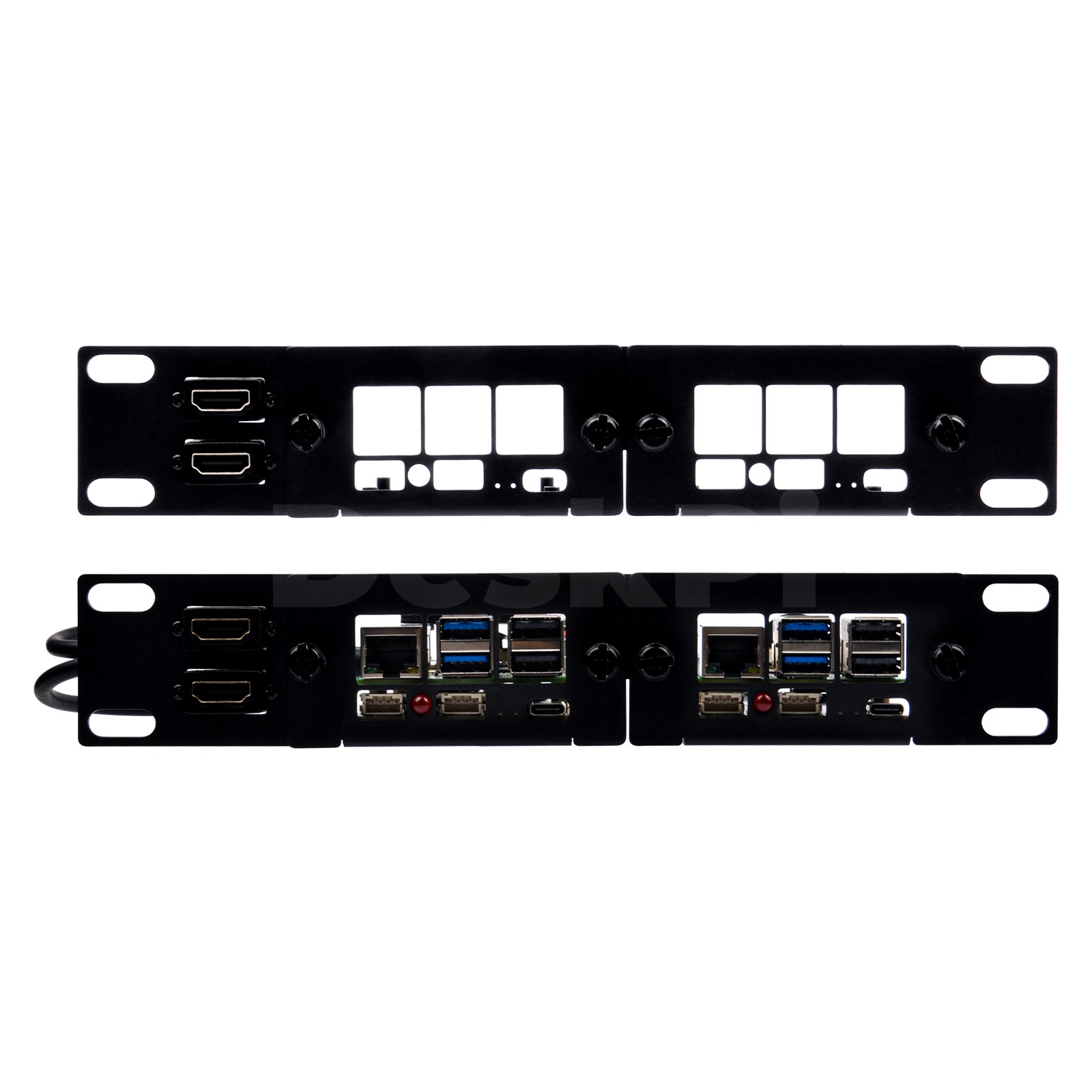 Deskpi Super6C - DeskPi Rackmate 10インチ 1U ラックマウント、Raspberry Pi