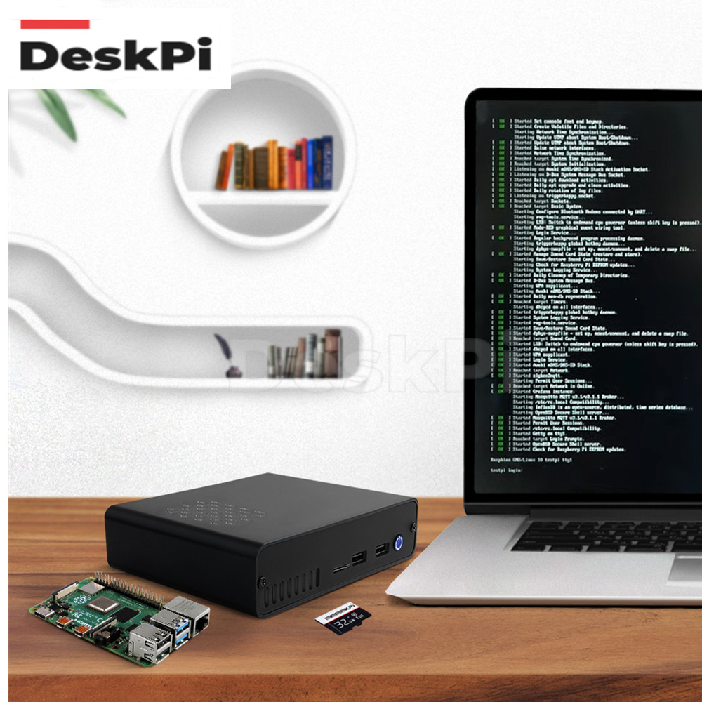 Deskpi Super6C - Deskpi pro-信号増幅器トップボックス,赤外線受信モジュール,アイスタワー,電源,USBコネクタ,rasp pi 4用