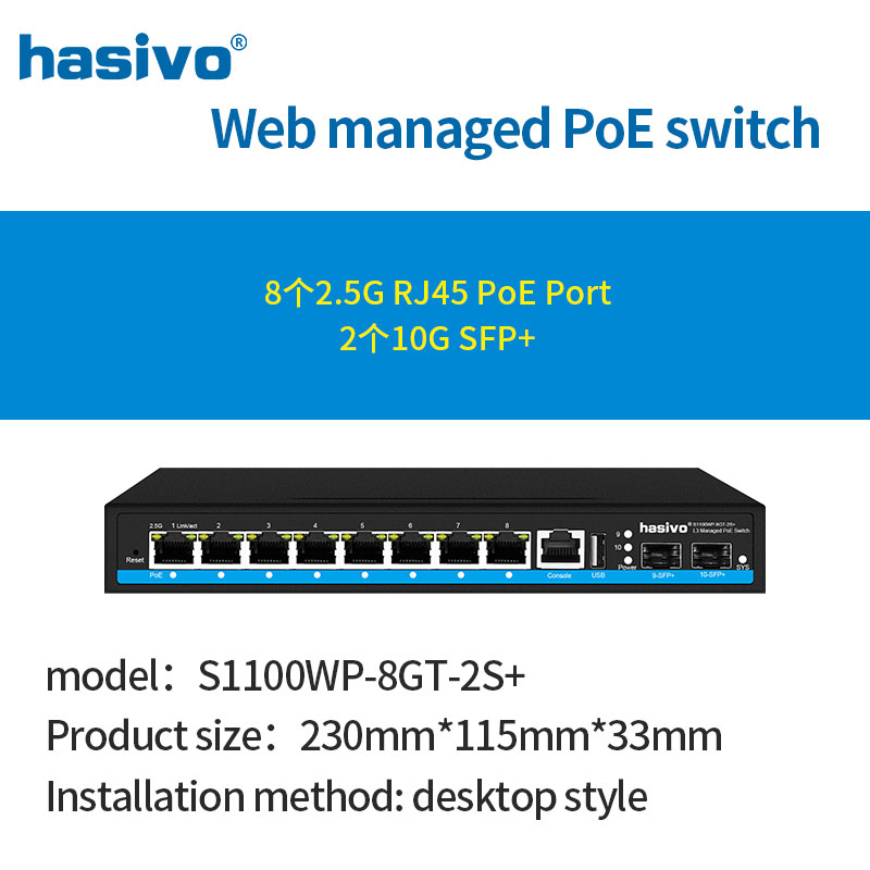 8 ポート L3 マネージド 2.5Gps PoE または  - Sfp+ 10G Managed Switch 8 Port のレビューと価格