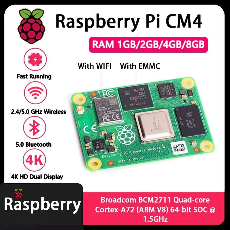 Raspberry Pi CM4 1GB/2GB/4GB/8 - Raspberry Pi Cm4 8Gb Ram 32Gb Emmc Wifi のレビューと価格