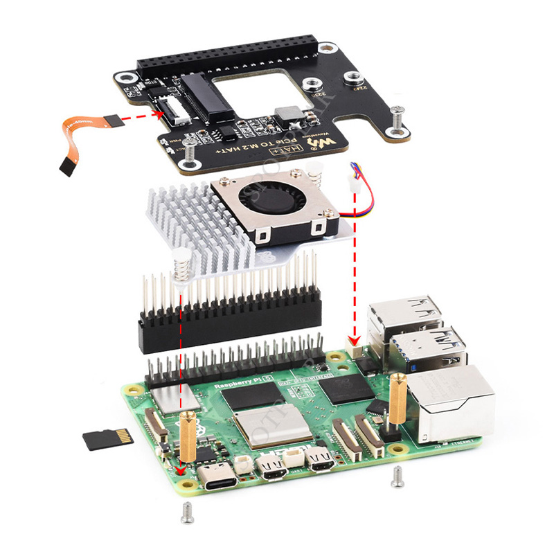Ppi 5,m.2,nvme ssd,pcie to m.2 - Raspberry Pi 5 8Gb のレビューと価格