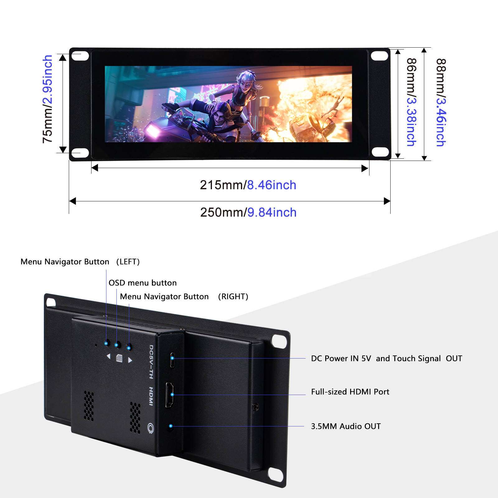 DeskPi 7.84 インチ タッチ スクリーン 1280 - Deskpi Super6C のレビューと価格