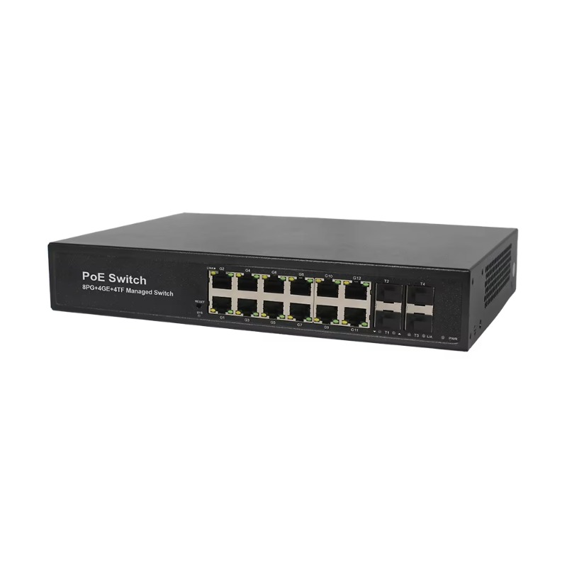 8*10/100/1000M PoEポート、4*1G RJ4 - Sfp+ 10G Managed Switch 8 Port のレビューと価格