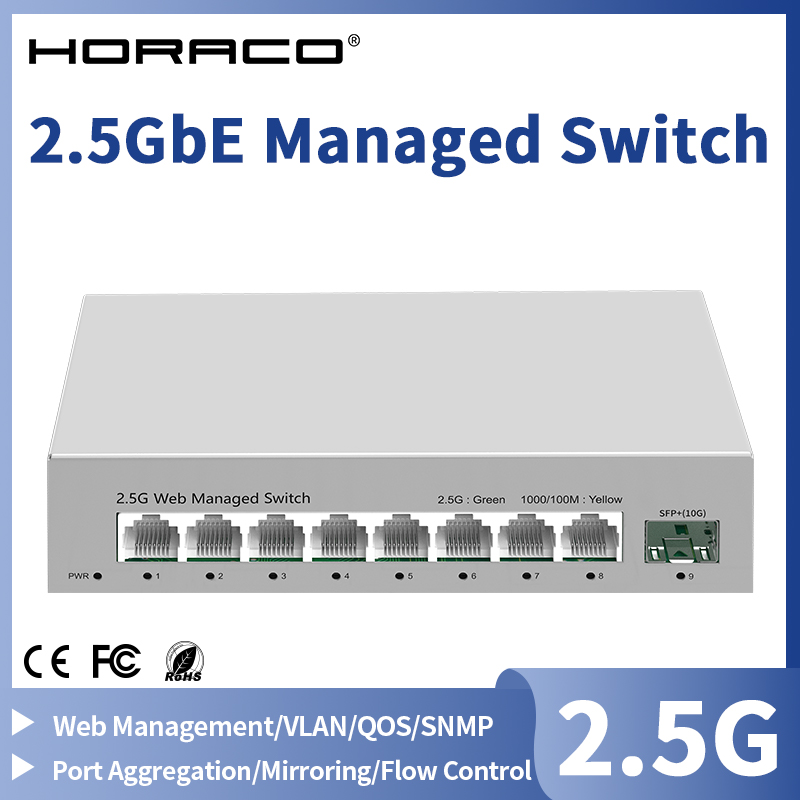 2.5GbE マネージド スイッチ 8 ポート 2.5GBA - Sfp+ 10G Managed Switch 8 Port のレビューと価格