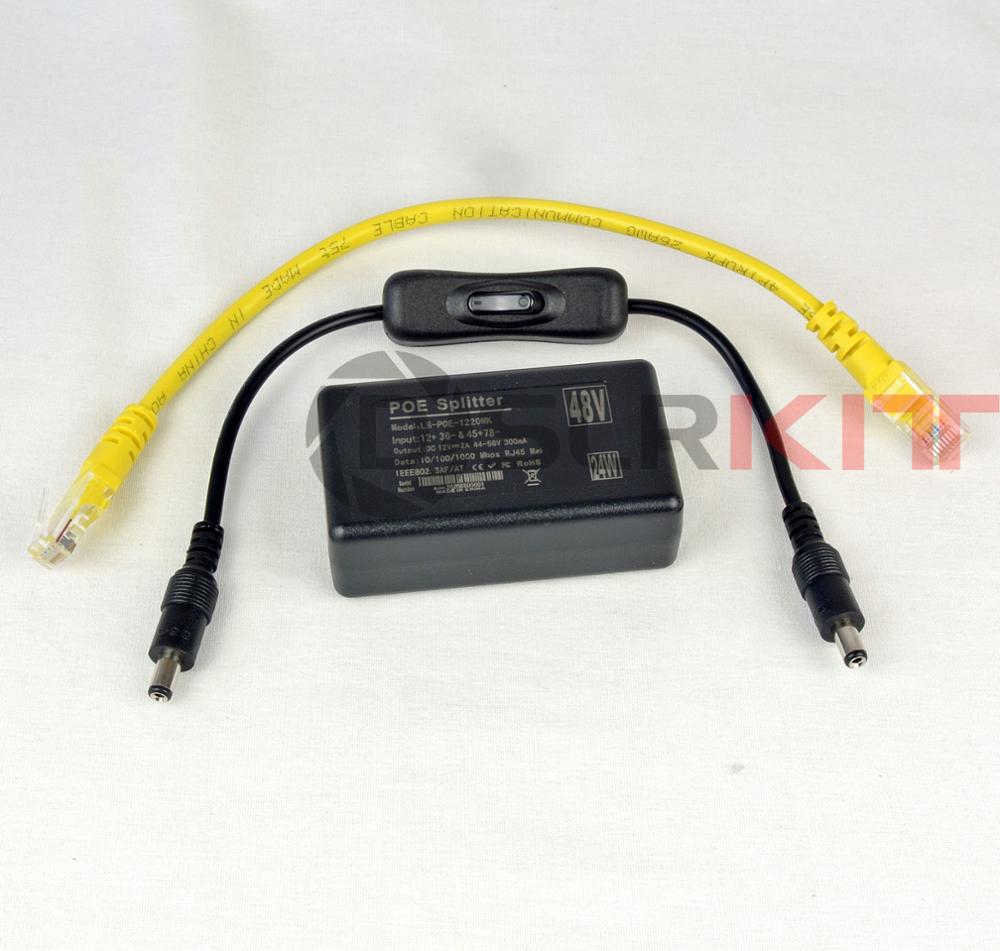 Dslrkitギガビット12V2Aアクティブpoeスプリッタ - Active Poe Splitter Gigabit 12V 2A のレビューと価格