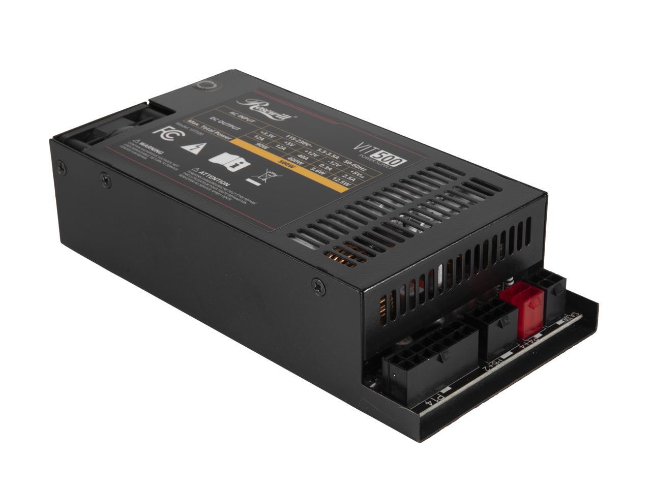 Rosewill VIT 500W、Mini ITX/Fle - Atx Power Supply 1U Flex 500W のレビューと価格