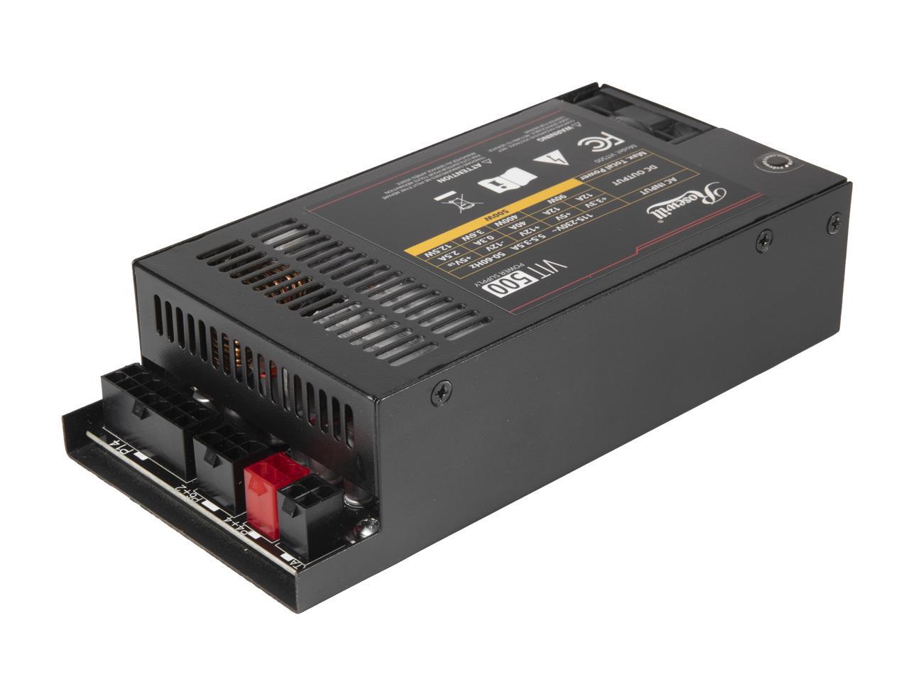 Rosewill VIT 500W、Mini ITX/Fle - Atx Power Supply 1U Flex 500W のレビューと価格