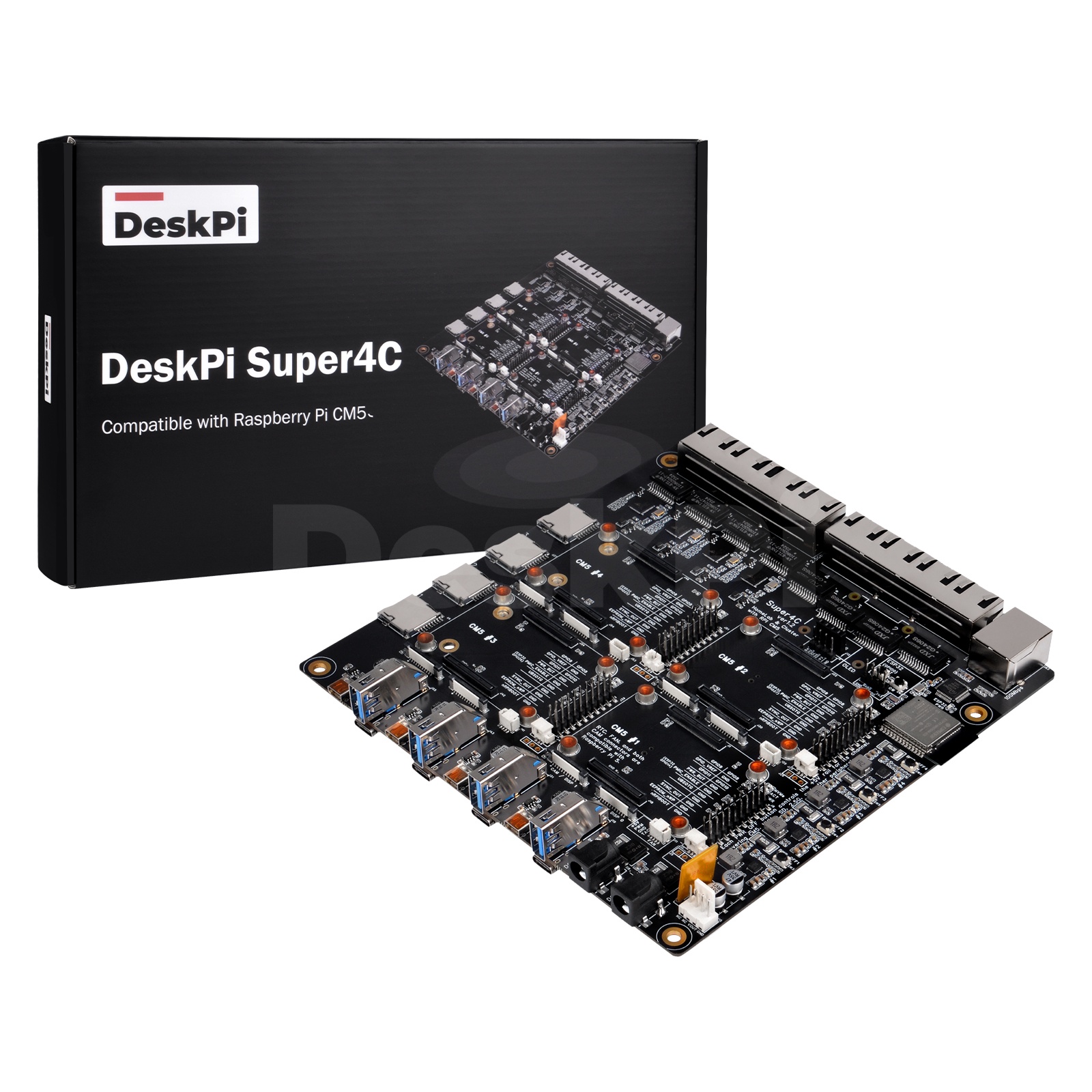 DeskPi Super4C Raspberry Pi CM - Deskpi Super6C のレビューと価格
