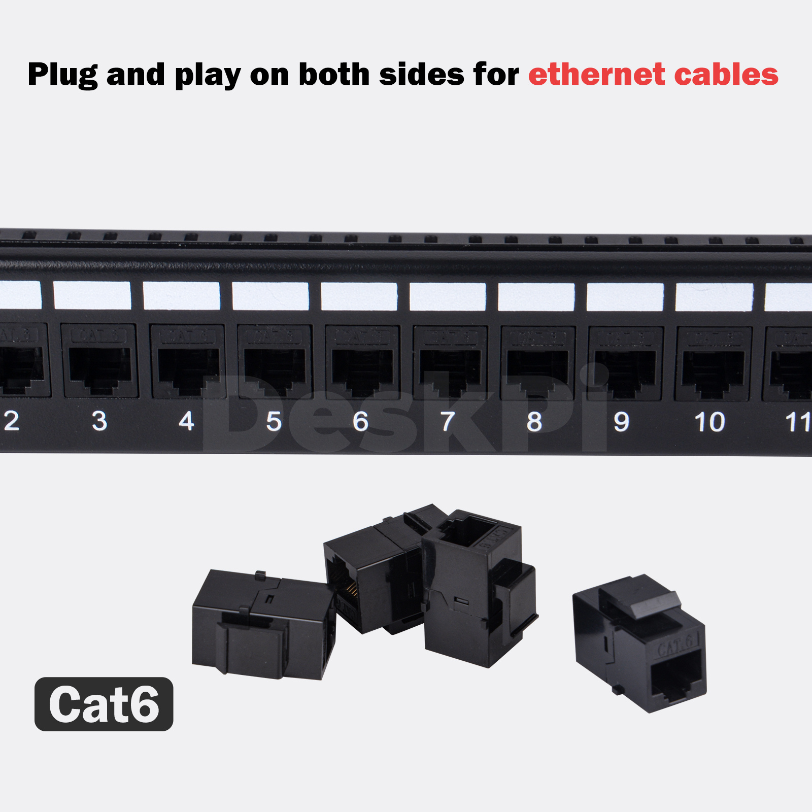 DeskPi Rackmate 12ポートCAT6キーストー - Deskpi Super6C のレビューと価格
