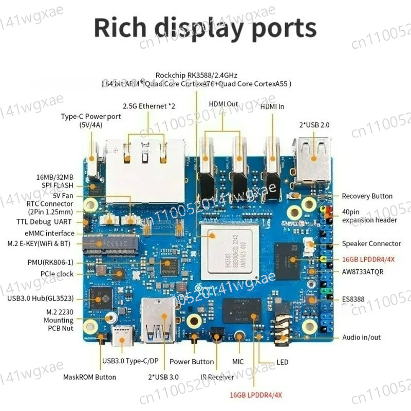 Orange Pi 5 Plus 32GB RAM RK35 - Orange Pi 5 Plus 32Gb のレビューと価格