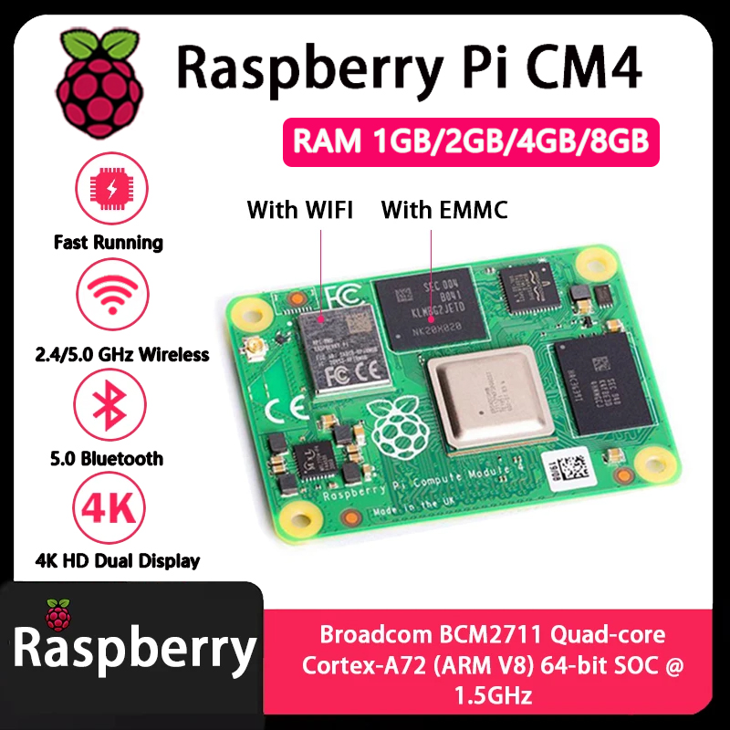 Raspberry Pi CM4 1GB/2GB/4GB/8 - Raspberry Pi Cm4 8Gb Ram 32Gb Emmc Wifi のレビューと価格