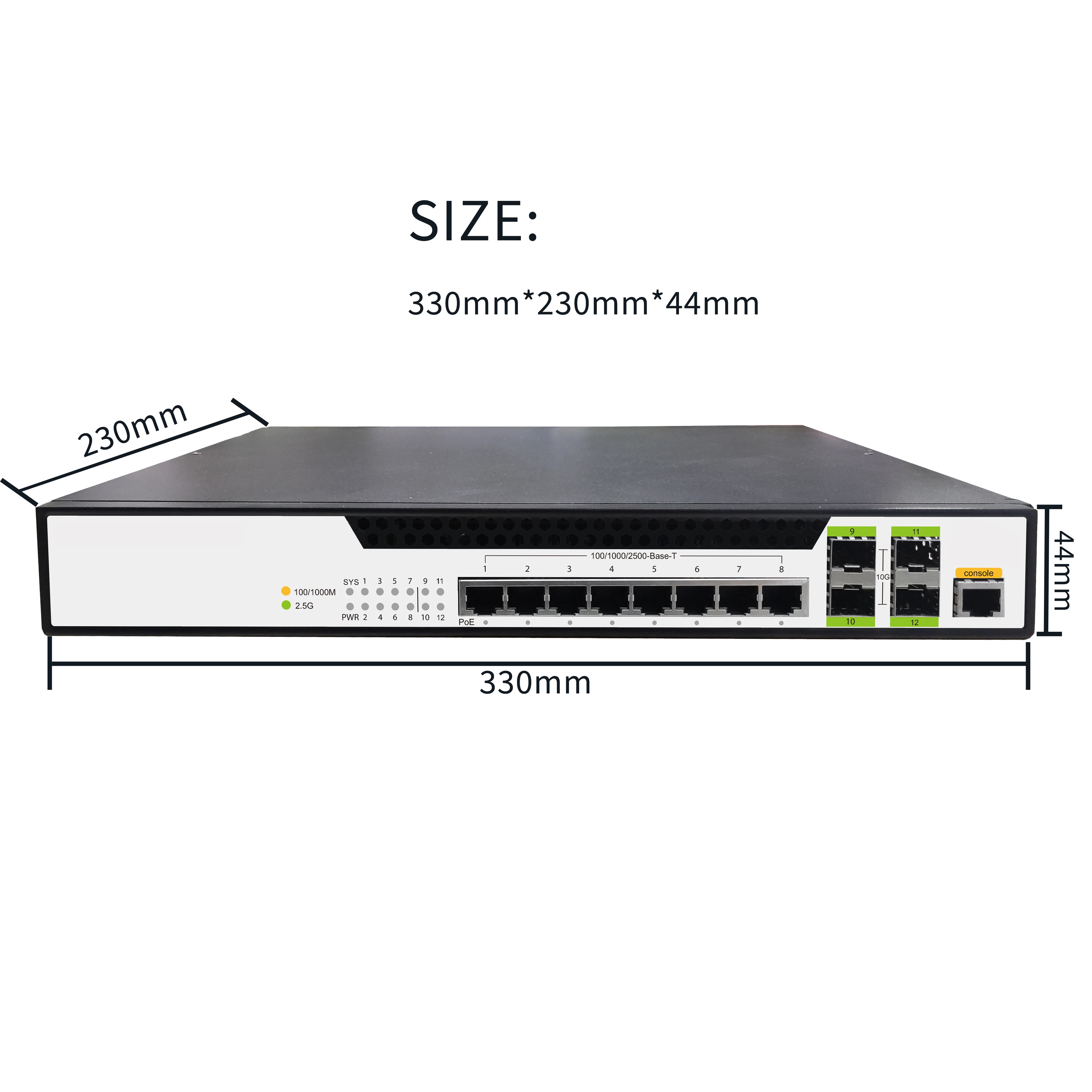 4/8/16/24/48ポート 2.5G マルチギガビット  - Sfp+ 10G Managed Switch 8 Port のレビューと価格